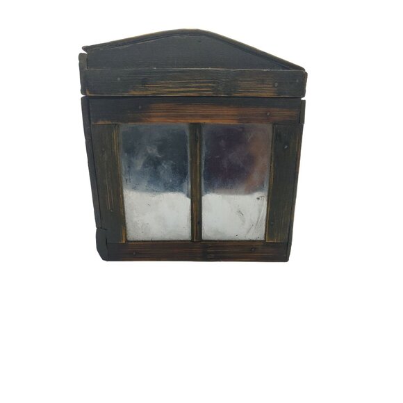 VTG Set of 4 Lucite Floral Coasters with Wooden Storage Box MCM - Picture 4 of 9